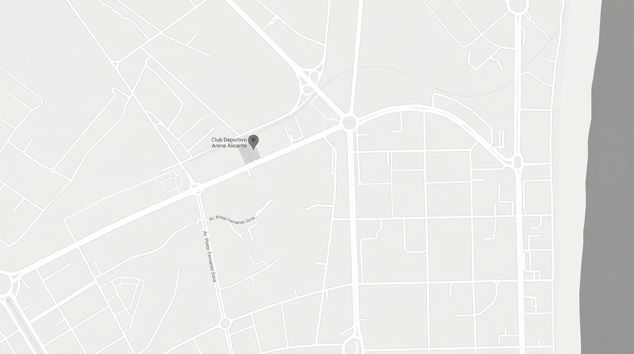Mapa de ubicación — Club Deportivo Arena Alicante